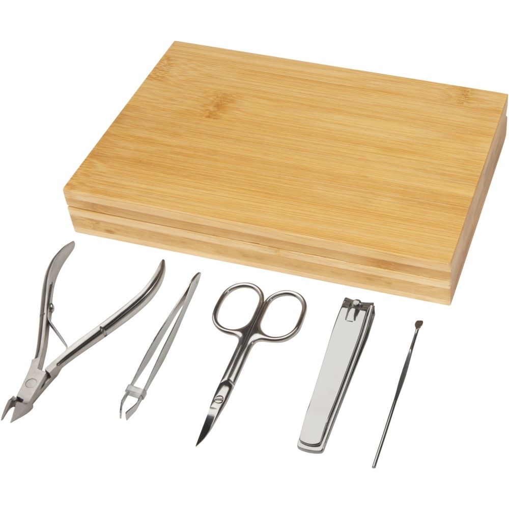 Logo trade corporate gift photo of: Ladia 5-piece bamboo manicure set