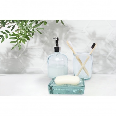 Logo trade promotional gifts image of: Jabony 3-piece recycled glass bathroom set