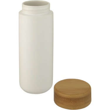 Logo trade corporate gifts picture of: Lumi 300 ml ceramic tumbler with bamboo lid