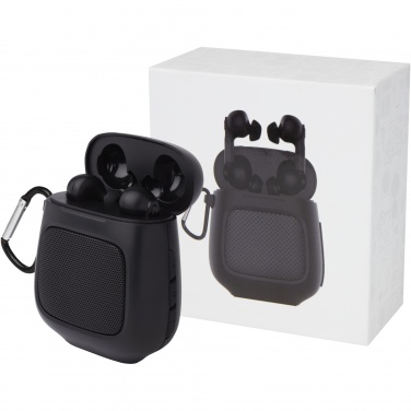 Logotrade promotional items photo of: Remix auto pair True Wireless earbuds and speaker
