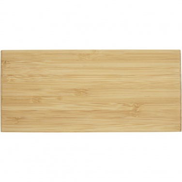 Logotrade promotional product image of: Minata bamboo wireless charger with clock