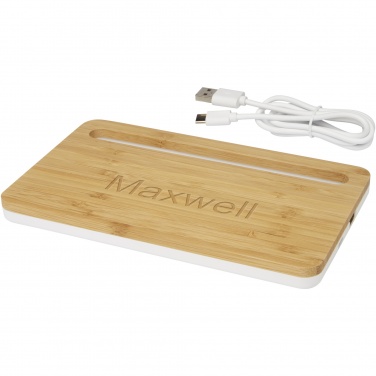 Logotrade promotional merchandise photo of: Medake 10W bamboo wireless charger