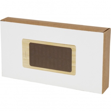 Logotrade corporate gift image of: Alata 8000 mAh bamboo solar power bank