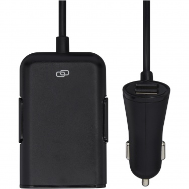 Logotrade promotional merchandise photo of: Pilot dual car charger with QC 3.0 dual back seat extended charger