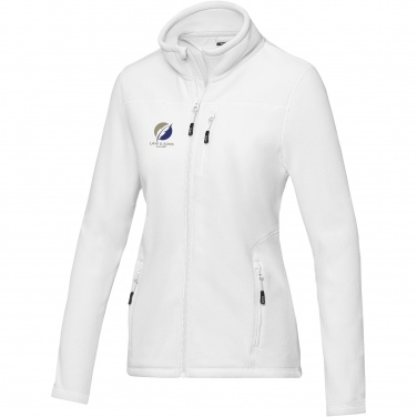 Logo trade promotional products picture of: Amber women's GRS recycled full zip fleece jacket