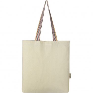 Logo trade promotional gifts picture of: Rainbow 180 g/m² recycled cotton tote bag 5L