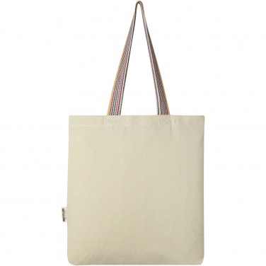 Logotrade promotional merchandise picture of: Rainbow 180 g/m² recycled cotton tote bag 5L