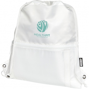 Logo trade promotional products image of: Adventure recycled insulated drawstring bag 9L