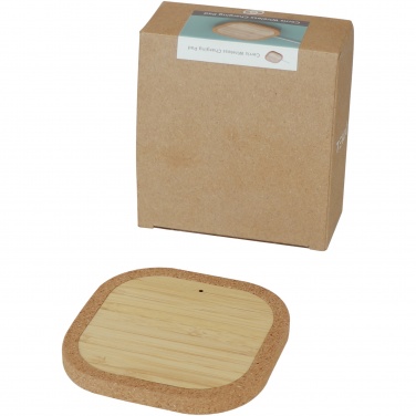 Logotrade corporate gift image of: Cerris 15W cork wireless charging pad