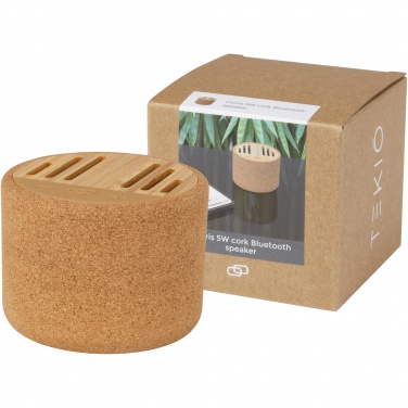 Logo trade promotional items picture of: Cerris 5W cork Bluetooth® speaker