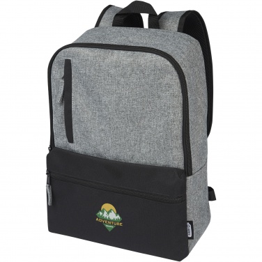 Logo trade promotional product photo of: Reclaim 15" GRS recycled two-tone laptop backpack 14L