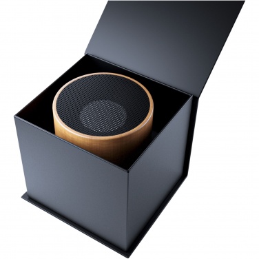 Logo trade promotional merchandise picture of: SCX.design S27 3W wooden ring speaker