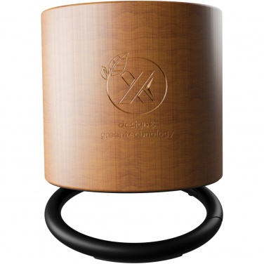 Logotrade business gift image of: SCX.design S27 3W wooden ring speaker