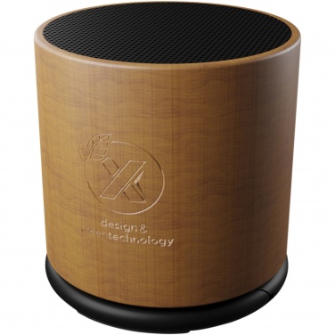 Logo trade promotional gifts picture of: SCX.design S27 3W wooden ring speaker