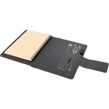 Logotrade corporate gift picture of: SCX.design O16 A5 light-up notebook power bank