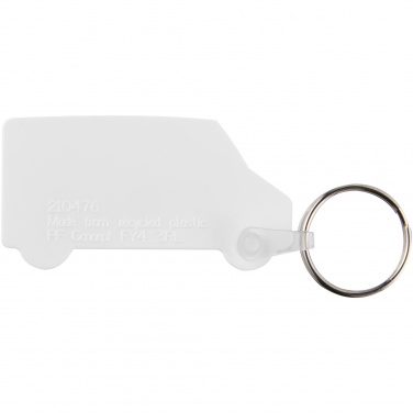 Logo trade promotional product photo of: Tait van-shaped recycled keychain