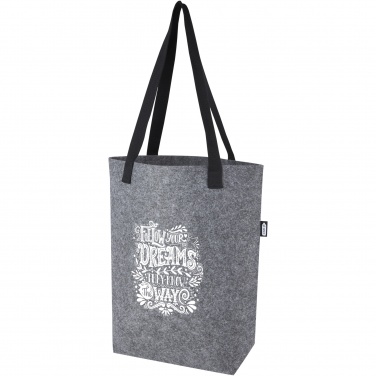Logotrade promotional gift image of: Felta GRS recycled felt tote bag with wide bottom 12L