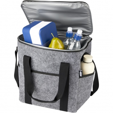 Logo trade promotional giveaways image of: Felta GRS recycled felt bottle cooler bag 21L
