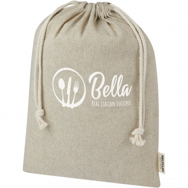 Logo trade promotional product photo of: Pheebs 150 g/m² GRS recycled cotton gift bag large 4L
