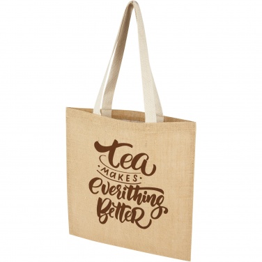 Logo trade promotional gift photo of: Juta 300 g/m² jute tote bag 7L