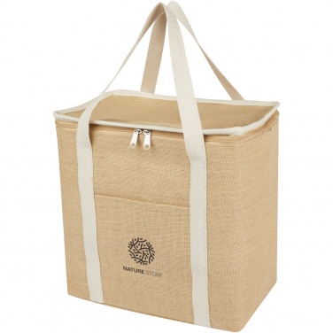 Logo trade promotional giveaways picture of: Juta 300 g/m² jute cooler bag 19L