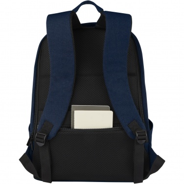 Logo trade advertising products picture of: Joey 15.6" GRS recycled canvas anti-theft laptop backpack 18L