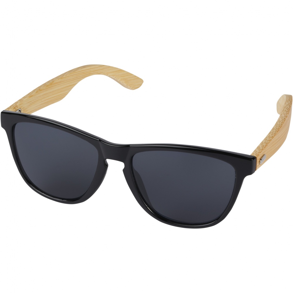 Logo trade promotional merchandise image of: Sun Ray ocean bound plastic and bamboo sunglasses