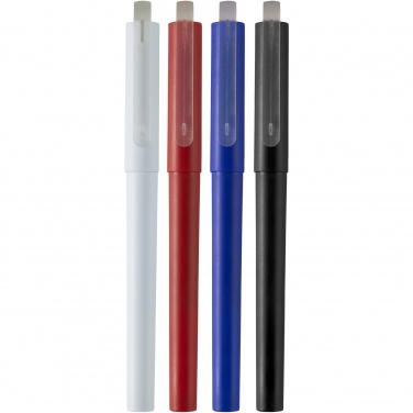 Logo trade corporate gift photo of: Mauna recycled PET gel rollerball pen