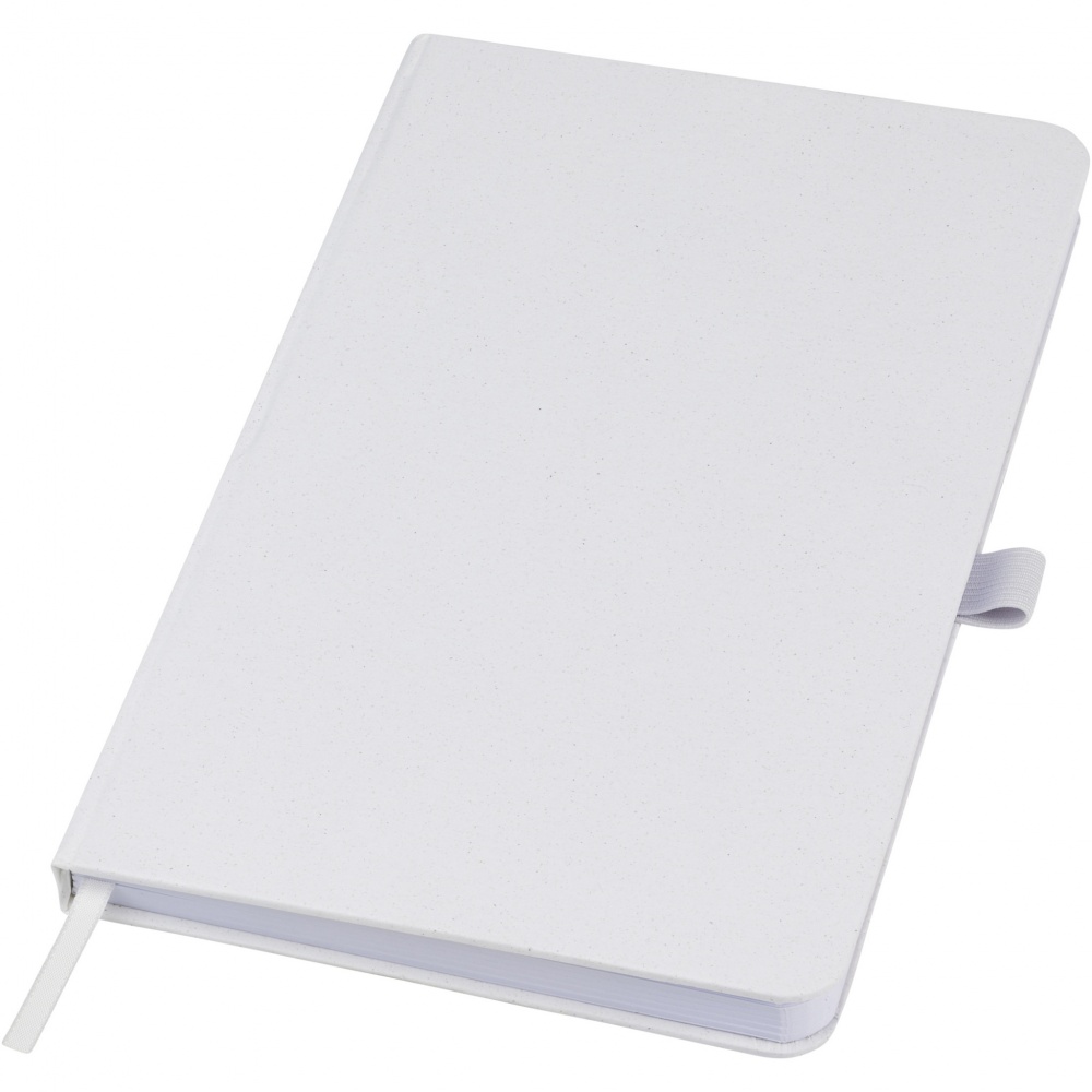 Logo trade promotional giveaways picture of: Fabianna crush paper hard cover notebook
