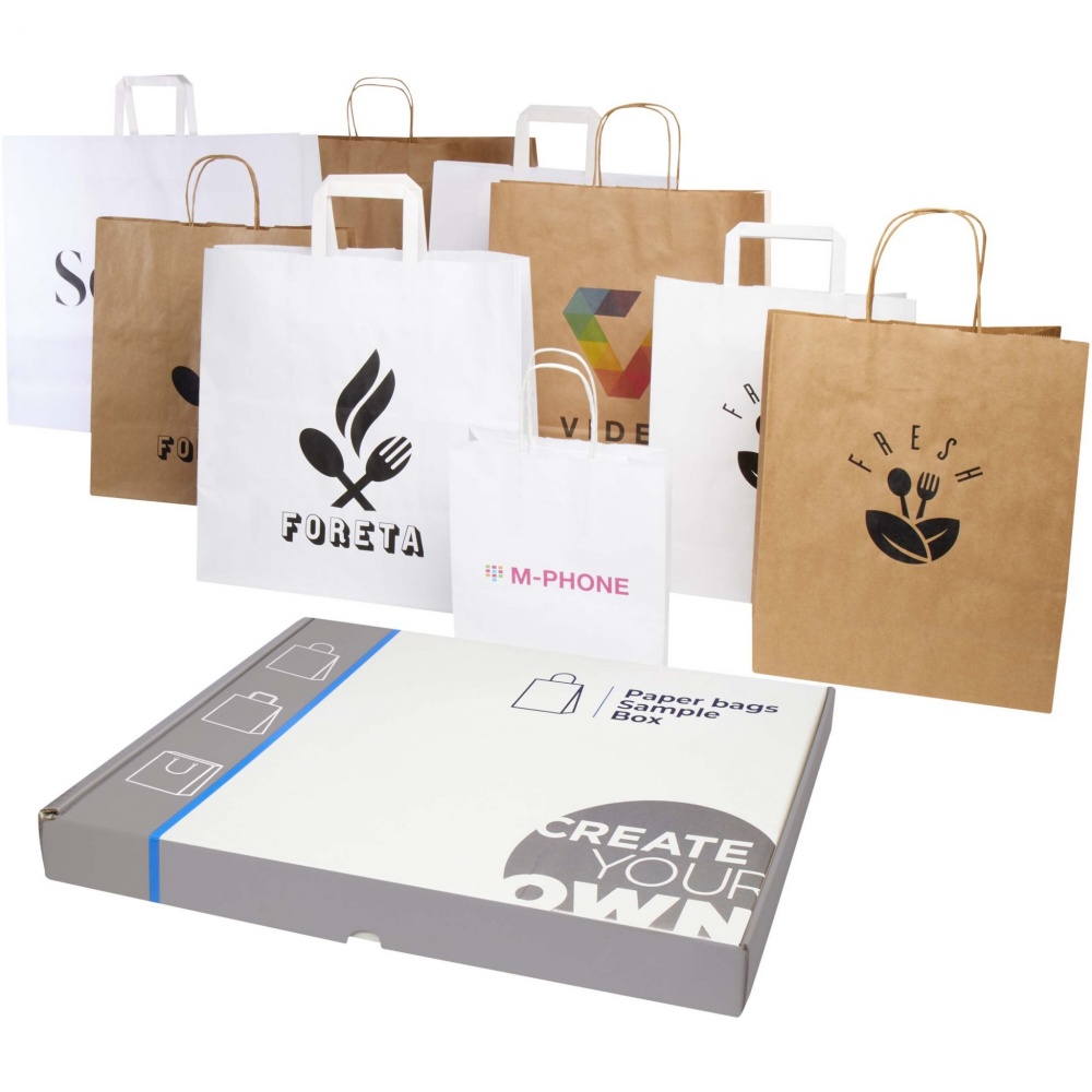Logo trade promotional item photo of: Kraft paper bags sample box