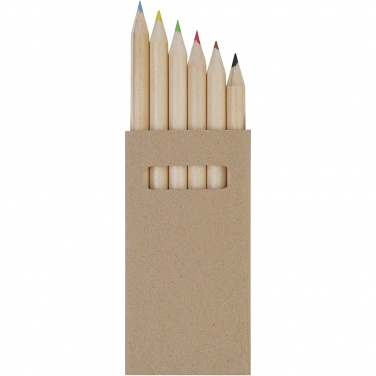 Logo trade business gift photo of: Artemaa 6-piece pencil colouring set