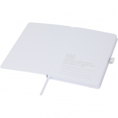 Logo trade promotional merchandise photo of: Thalaasa ocean-bound plastic hardcover notebook