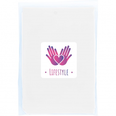 Logo trade promotional merchandise image of: Mayan recycled plastic disposable rain poncho with storage pouch