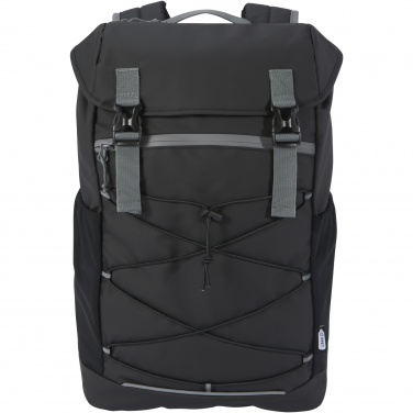 Logo trade promotional merchandise picture of: Aqua 15.6" GRS recycled water resistant laptop backpack 23L