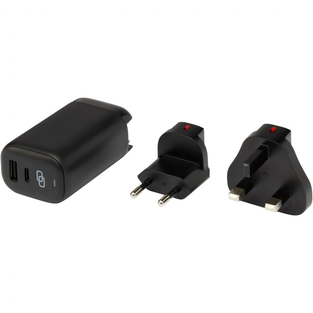 Logo trade promotional merchandise photo of: ADAPT 25W recycled plastic PD travel charger