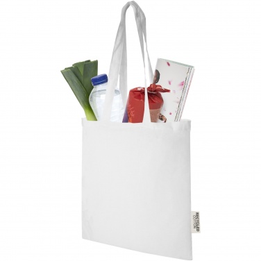 Logotrade business gift image of: Madras 140 g/m2 GRS recycled cotton tote bag 7L