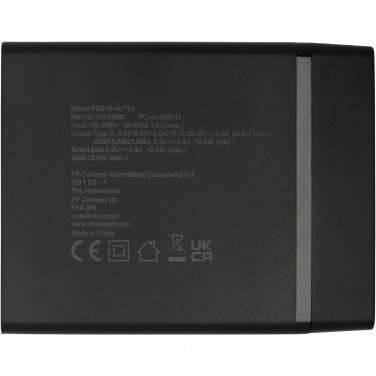 Logo trade promotional item photo of: ADAPT 72W recycled plastic PD power station