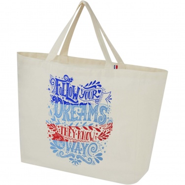 Logo trade corporate gifts image of: Cannes 200 g/m2 recycled shopper tote bag 10L