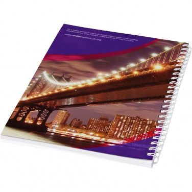 Logotrade promotional gift picture of: Desk-Mate® A5 spiral notebook with printed back cover