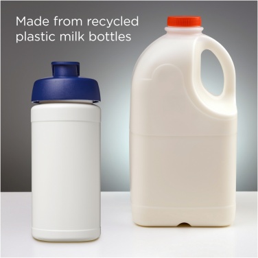 Logotrade promotional item picture of: Baseline 500 ml recycled sport bottle with flip lid
