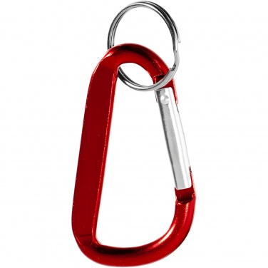 Logotrade promotional gift picture of: Timor RCS recycled aluminium carabiner keychain