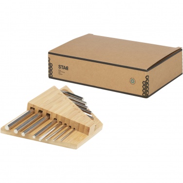 Logotrade promotional giveaway image of: Allen bamboo hex key tool set