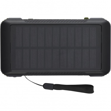 Logotrade business gift image of: Soldy 10.000 mAh RCS recycled plastic solar dynamo power bank 