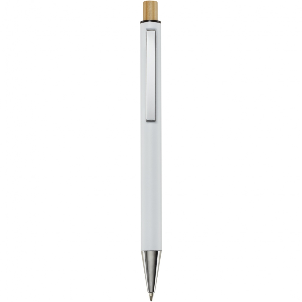 Logotrade promotional merchandise picture of: Cyrus recycled aluminium ballpoint pen (blue ink)