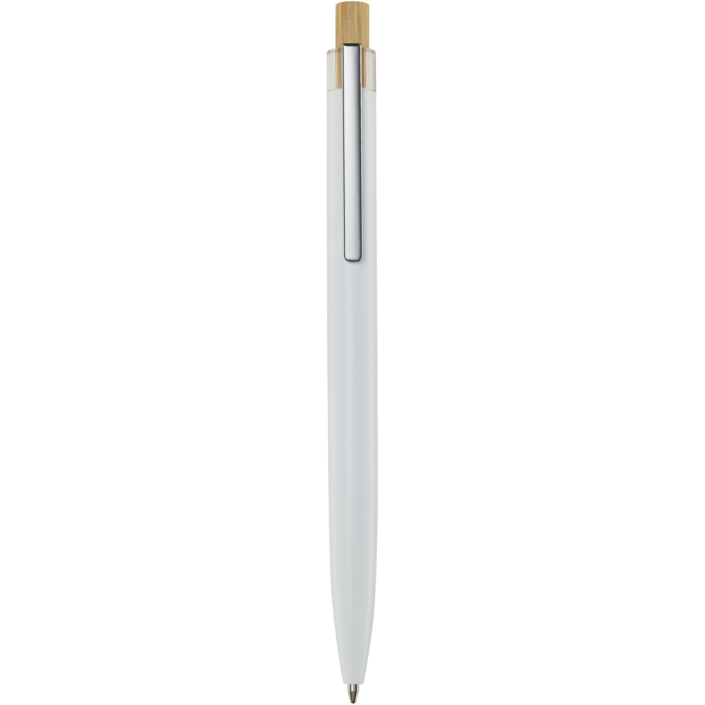 Logo trade promotional item photo of: Nooshin recycled aluminium ballpoint pen (black ink)