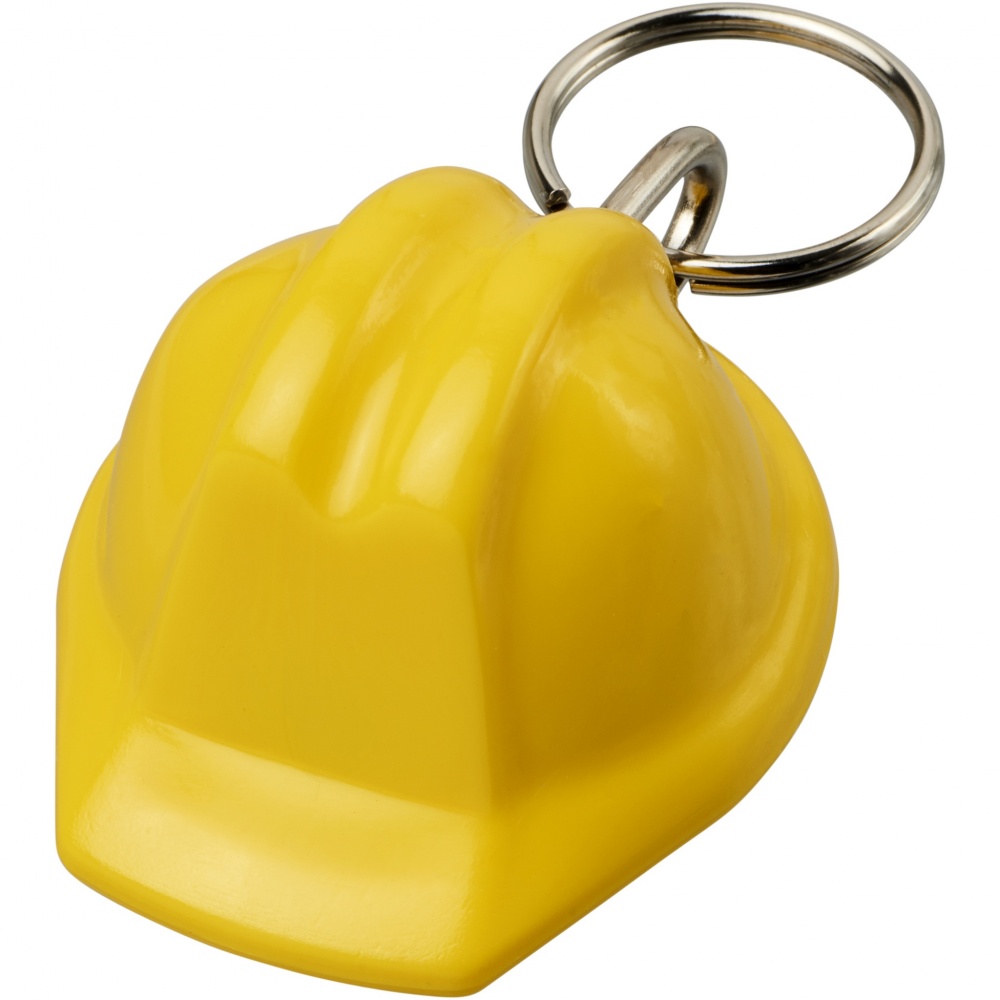 Logo trade advertising products image of: Kolt hard hat-shaped recycled keychain