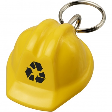 Logo trade promotional products picture of: Kolt hard hat-shaped recycled keychain