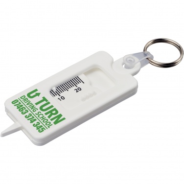 Logotrade advertising products photo of: Kym recycled tyre tread check keychain