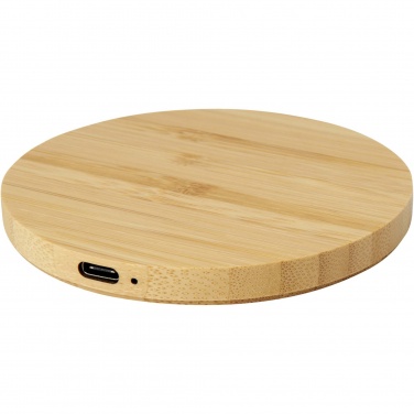 Logotrade promotional products photo of: Essence 15W bamboo wireless charging pad