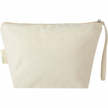 Logo trade corporate gifts image of: Orissa 180 g/m² organic large accessory pouch 3L